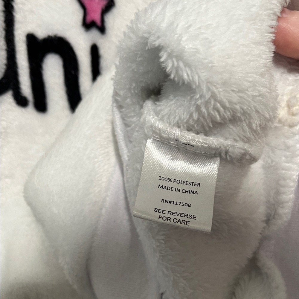 Sweatshirt with Unicorn Design XXL white Wound Up soft fuzzy pullover - Picture 5 of 8